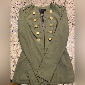 Kardashian Kollection military olive jacket
